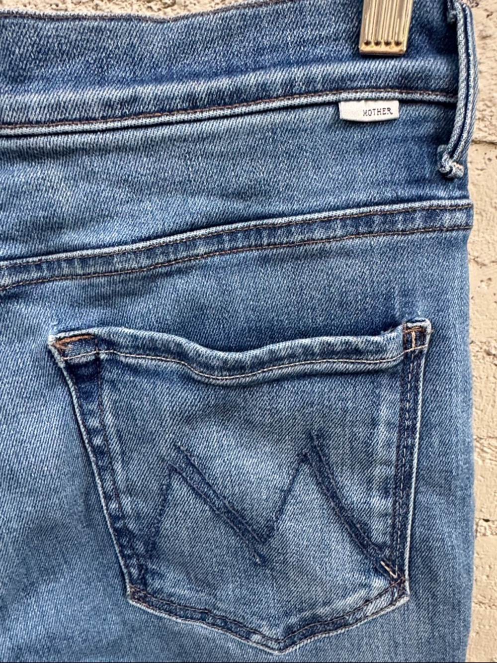 MOTHER The Insider Crop Step Fray Work Hard Play Hard Size 30 - Picture 7 of 14